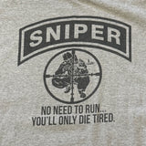Sniper No Need To Run Cutoff Tank Top