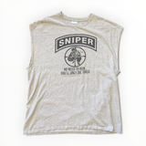 Sniper No Need To Run Cutoff Tank Top