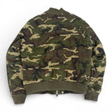 BALMAIN QUILLTED CAMOUFLAGE RUNWAY BOMBER JACKET